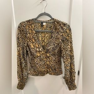 Leopard H&M top